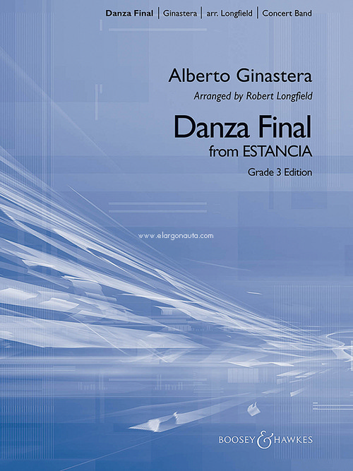 Danza Final (Grade 3 Edition), from Estancia, for Wind Band