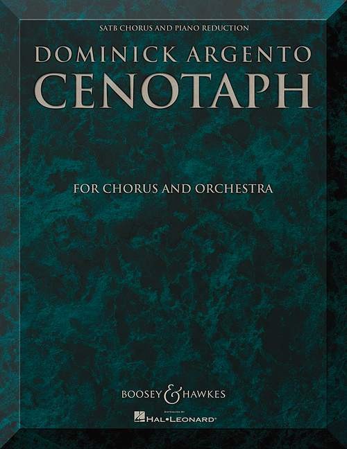 Cenotaph, for mixed choir and orchestra, vocal/piano score