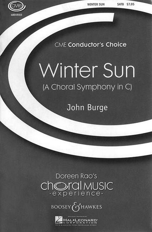 Winter Sun, (A Choral Symphony in C), for mixed choir (SATB) and percussion