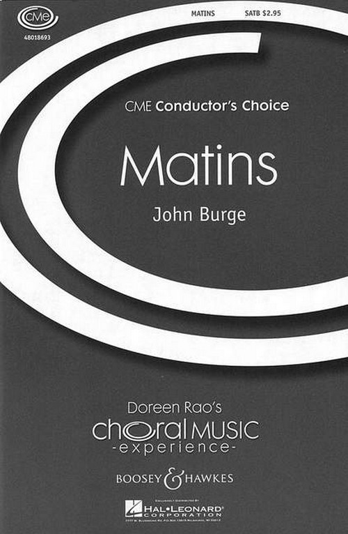 Matins, for mixed choir (SATB) and piano