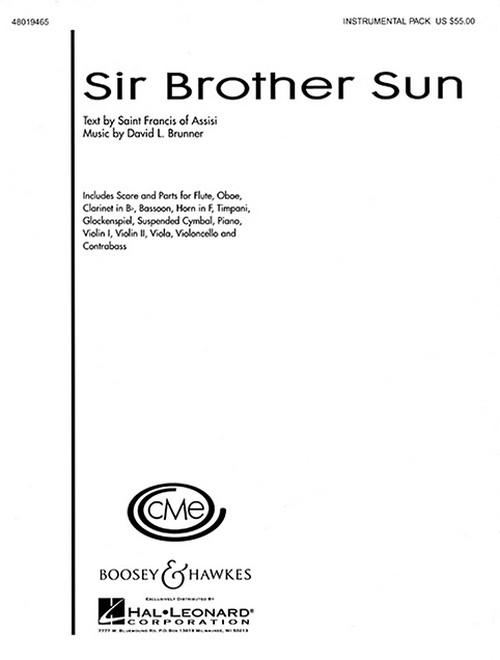 Sir Brother Sun, for children's choir (SA) and piano, ensemble ad libitum, score and parts