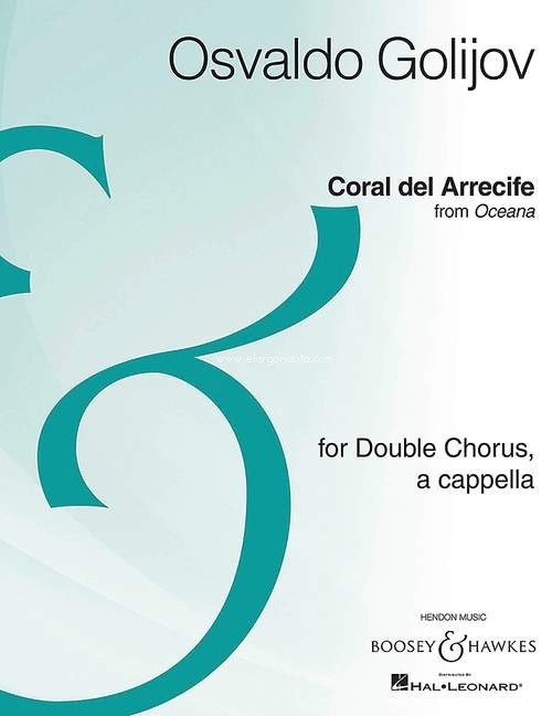 Coral del Arrecife, from Oceana, for 2 mixed choirs (SATB/SATB) a cappella