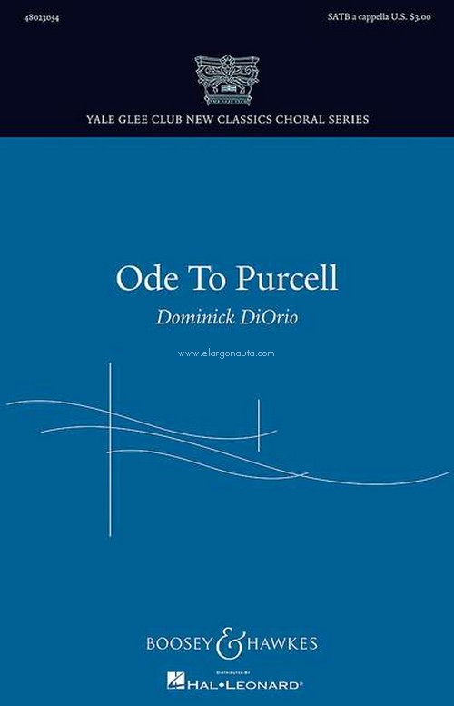 Ode to Purcell, for mixed choir (SATB divisi) and solo quartet or semi-chorus (SATB) a cappella. 9790051482252