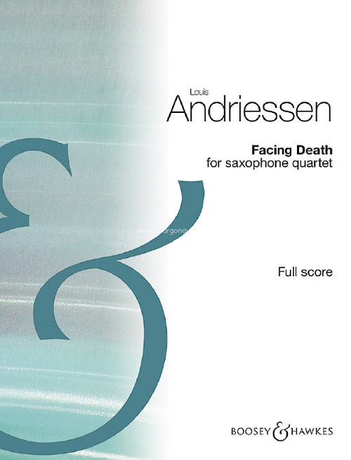 Facing Death, for saxophone quartet, score