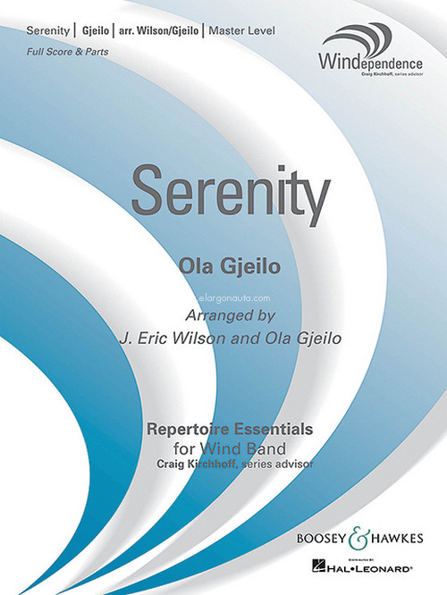 Serenity, for wind band, score and parts