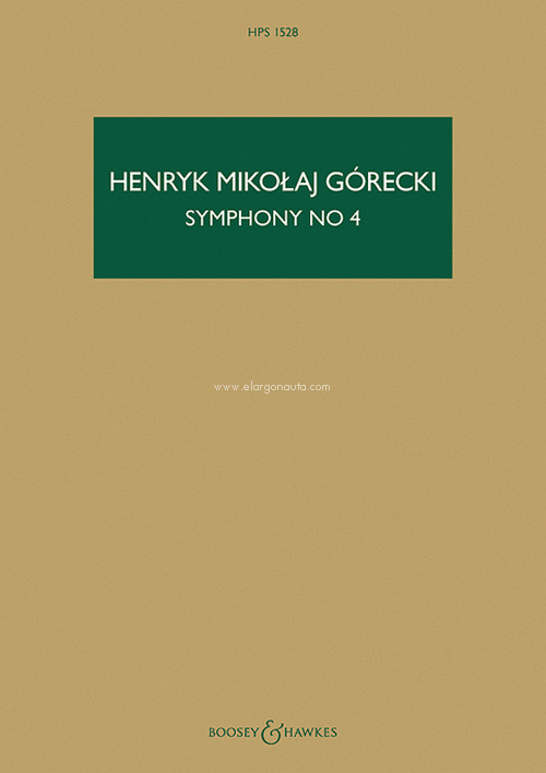 Symphony No. 4 op. 85 HPS 1528, (Tansman Episodes), for large orchestra; organ and piano obl., study score. 9780851628684 Symphony No. 4 op. 85 HPS 1528, (Tansman Episodes), for large orchestra; organ and piano obl., study score. 9780851628684