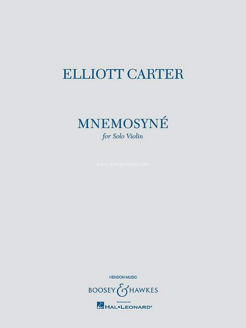 Mnemosyné, for violin