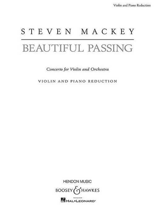 Beautiful Passing, Concerto for Violin and Orchestra, piano reduction with solo part
