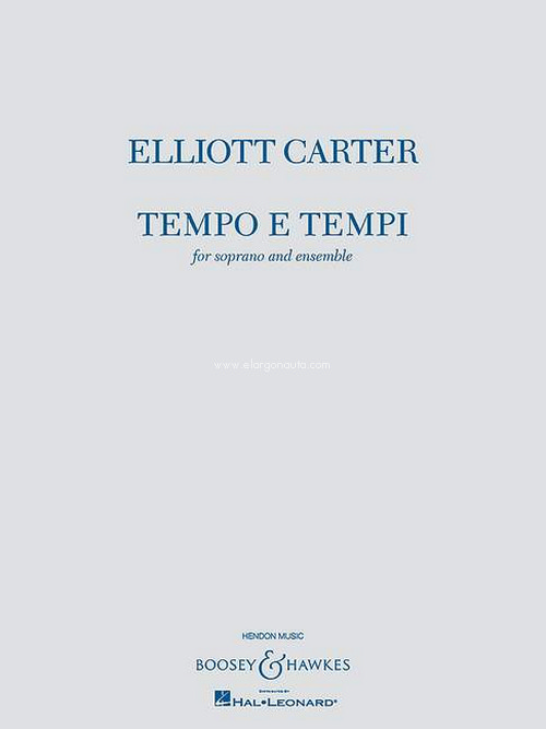 Tempo e Tempi, for soprano and ensemble, score and parts