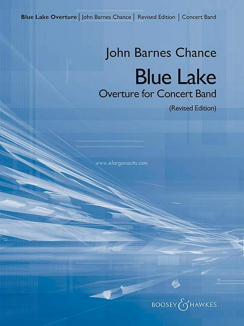 Blue Lake, Overture for Concert Band, for wind band, score and parts. 9790051663354