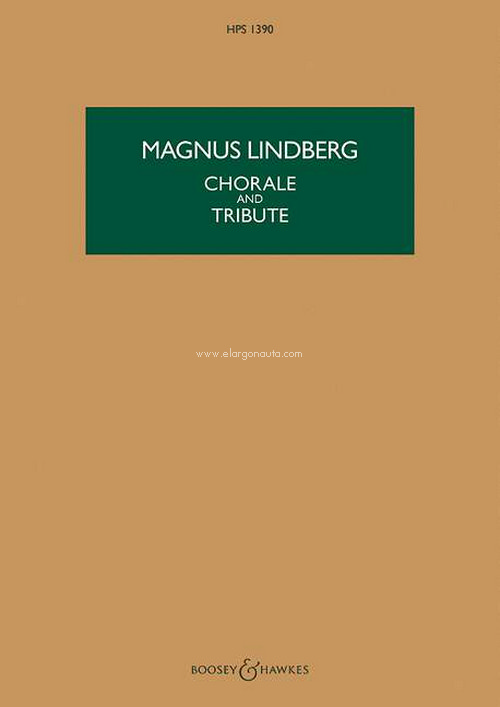 Chorale and Tribute, for orchestra, study score