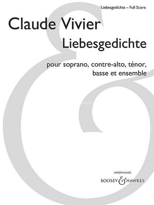 Liebesgedichte, for soprano, alto, tenor, bass and ensemble, score