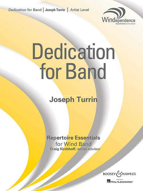 Dedication for Band, for wind band, score
