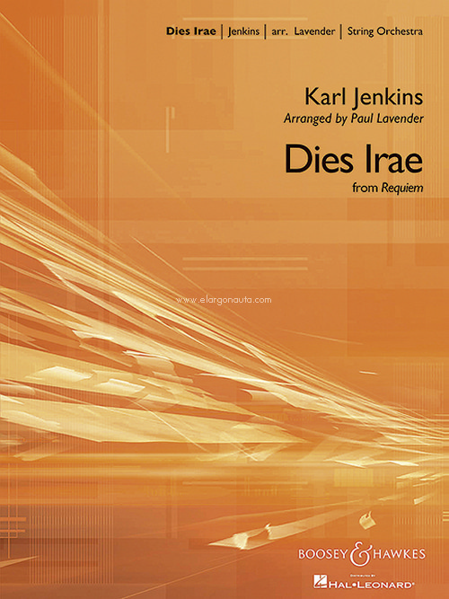 Dies Irae, from Requiem, for string orchestra and percussion, score and parts