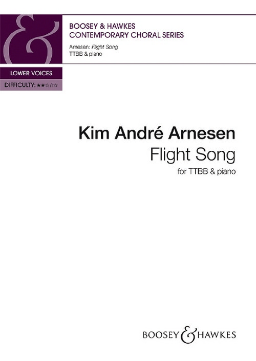 Flight Song, for men's choir (TTBB) and piano, choral score