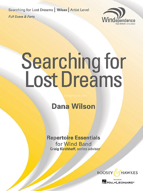 Searching for Lost Dreams, for wind band, score and parts. 9790051663712