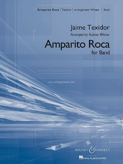 Amparito Roca, Spanish March, for wind band, score