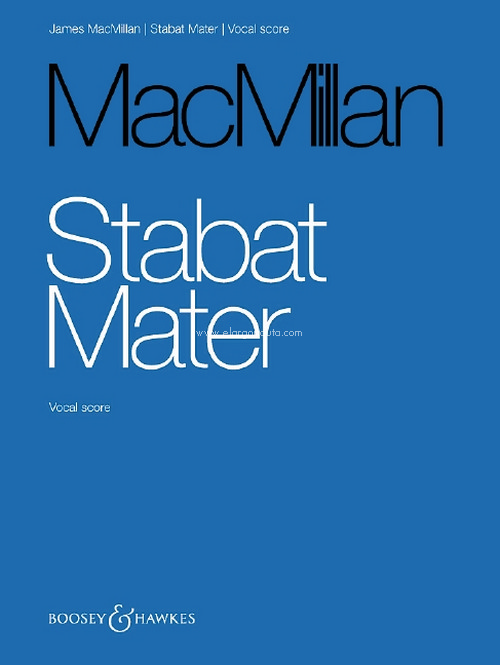 Stabat Mater, for choir and string orchestra, vocal/piano score. 9781784544409