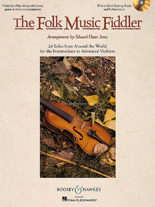 The Folk Music Fiddler, 24 Solos from Around the World for the Intermediate to Advanced Violinist, for violin (2 violins) and piano, guitar ad libitum