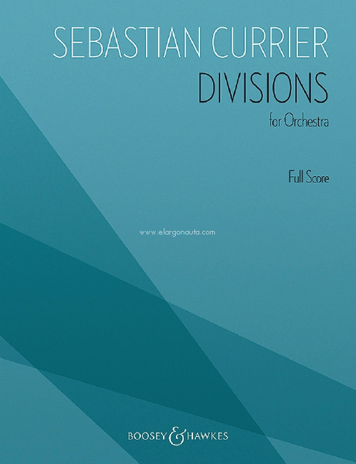 Divisions, for orchestra, score