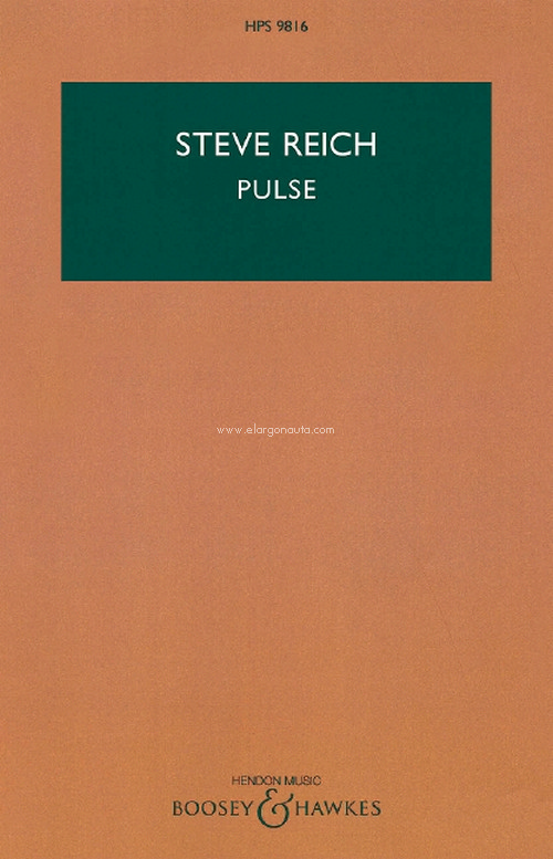 Pulse, for winds, strings, piano and electric bass, study score