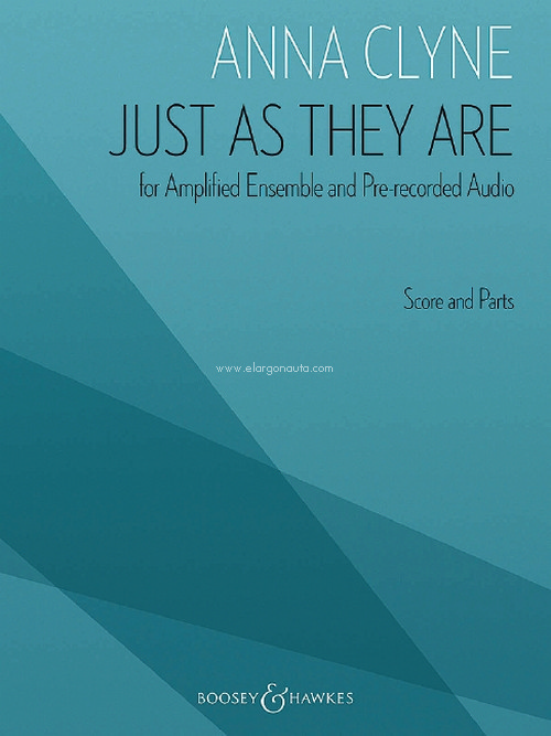 Just As They Are, for Amplified Ensemble and Pre-recorded Audio, score and part