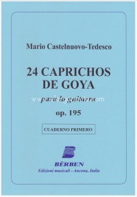 24 Caprichos de Goya Op. 195 Vol.1 (No. 1-6), para guitarra