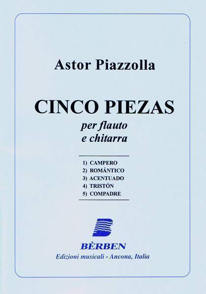 Cinco Piezas, per flauto e chitarra. 9790215916302