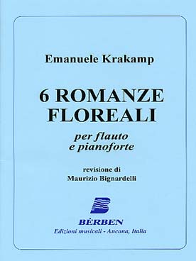 6 Romanze Floreali, per flauto e pianoforte. 9790215917408