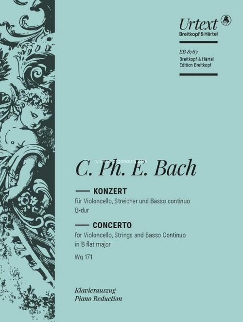 Violoncello Concerto in Bb major Wq 171, Breitkopf Urtext, cello and orchestra