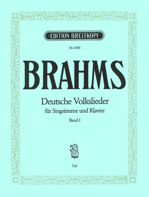 German Folk Songs WoO 33 Bd I, Breitkopf Urtext, low voice and piano