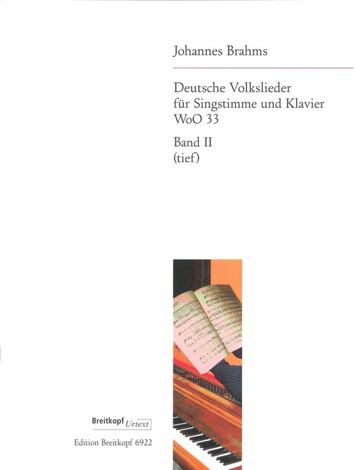 German Folk Songs WoO 33 Bd II, Breitkopf Urtext, low voice and piano. 9790004170977
