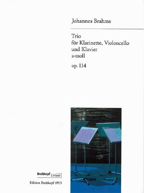 Trio in A minor Op. 114, Breitkopf Urtext, clarinet, cello and piano
