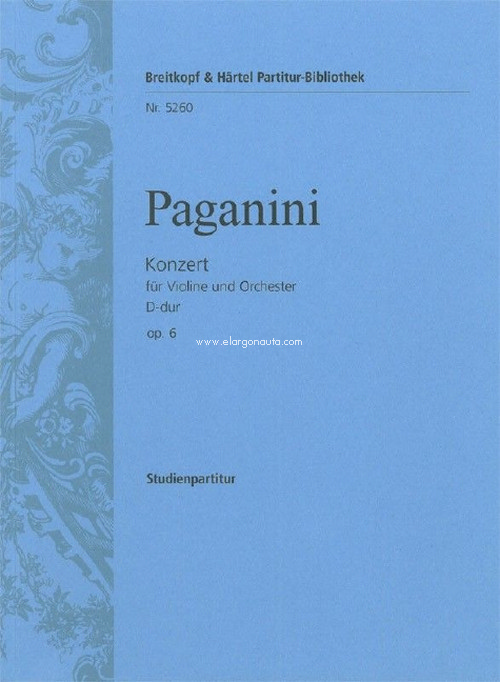 Violinkonzert Nr. 1 D-dur op. 6, violin and orchestra