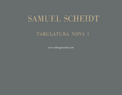 Tabulatura Nova Teil 1, Breitkopf Urtext, organ. 9790004178546