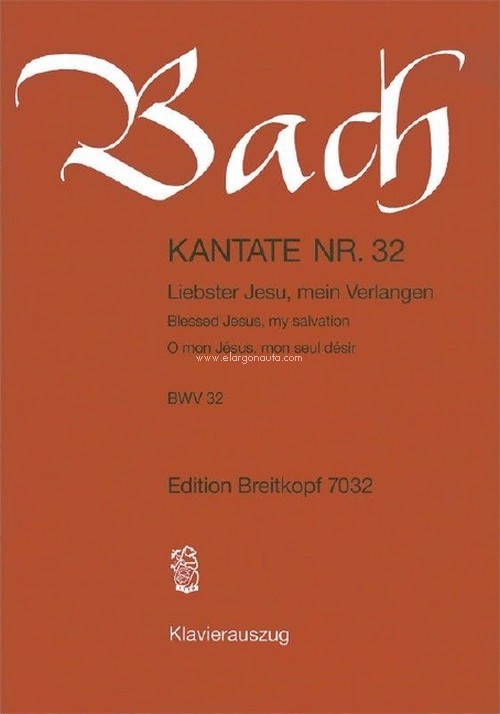 Cantata BWV 32 Blessed Jesus, my salvation, 1st Sunday after Epiphany, soloists, mixed choir and orchestra