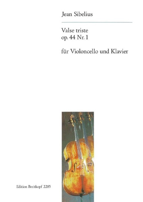 Valse triste Op. 44/1 - Arrangement for cello and piano