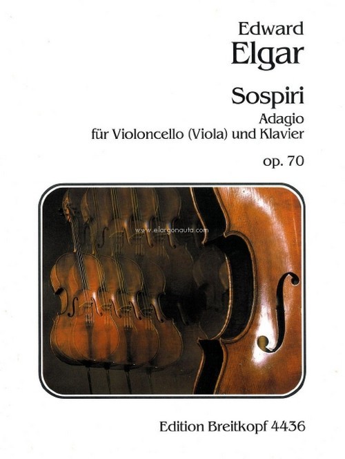 Sospiri op. 70, Adagio, cello (viola) and piano