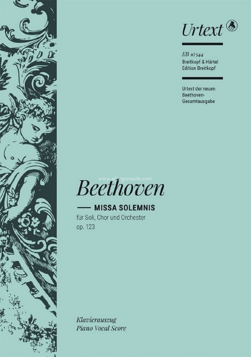 Missa Solemnis in D major Op. 123, Piano Vocal Score, Urtext based on the new Complete Edition