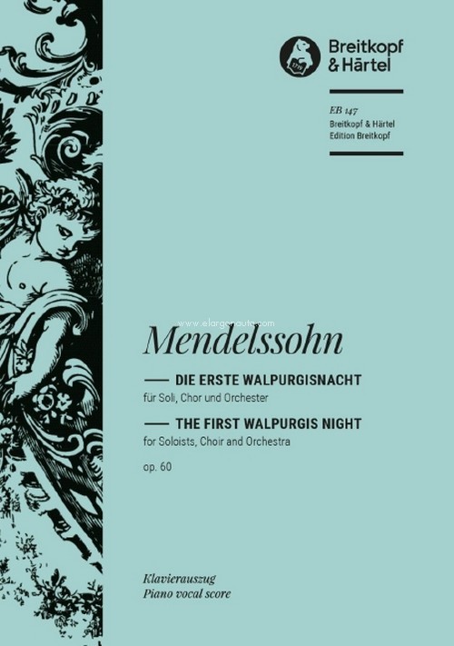The First Witches' Sabbath MWV D 3 Op. 60, Ballad, Piano Vocal Score