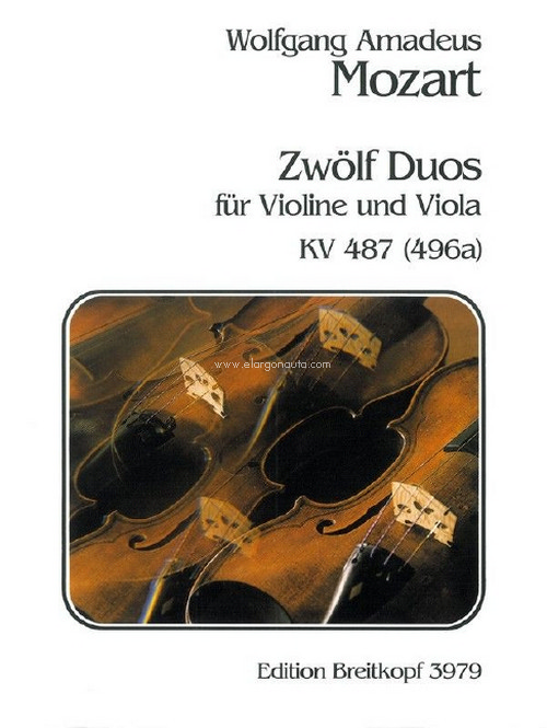 12 Duos KV 487 (496a) für Violine und Viola