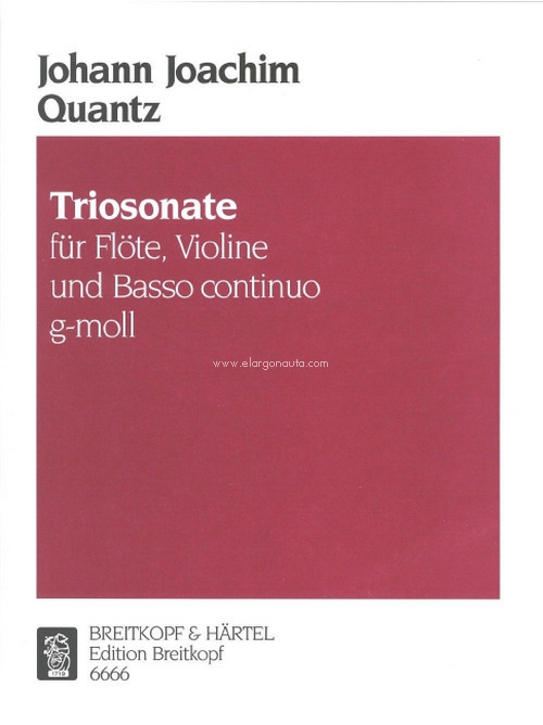 Triosonate g-moll, für Flöte, Violine und Basso continuo