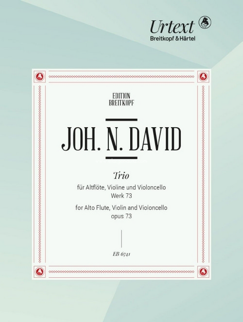 Trio op. 73, for Alto Flute, Violin and Violoncello