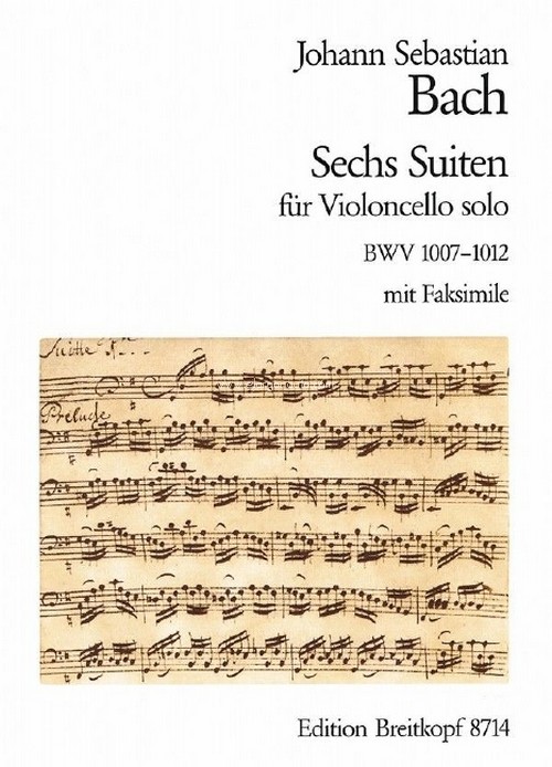 6 Suites BWV 1007-1012, Breitkopf Urtext, cello