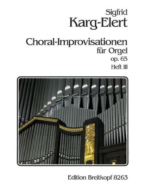 66 Chorale Improvisations Op. 65 Heft 3, For All Church Festivals, organ