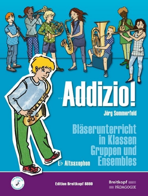 Addizio!, Bläserunterricht in Klassen, Gruppen und Ensembles, Eb Altsaxophon