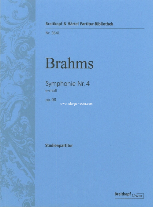 Symphonie Nr. 4, e-moll, op. 98, Studienpartitur, Breitkopf Urtext