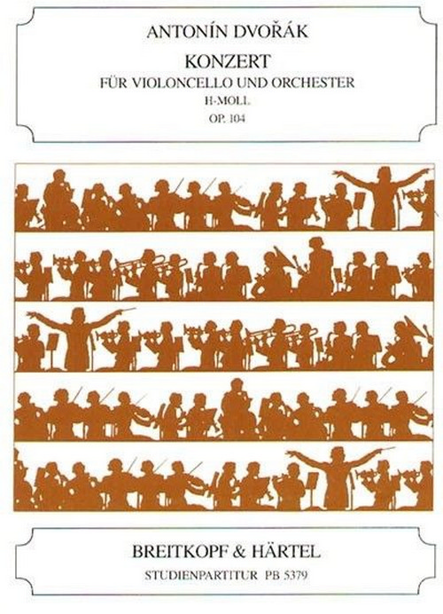 Violoncello Concerto in B minor Op. 104, Study Score, Breitkopf Urtext