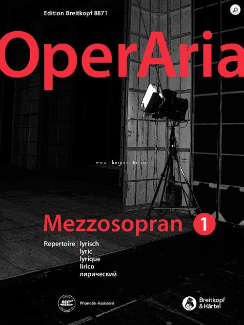 OperAria Mezzo Soprano 1, Repertoire Lyric, mezzo-soprano and piano