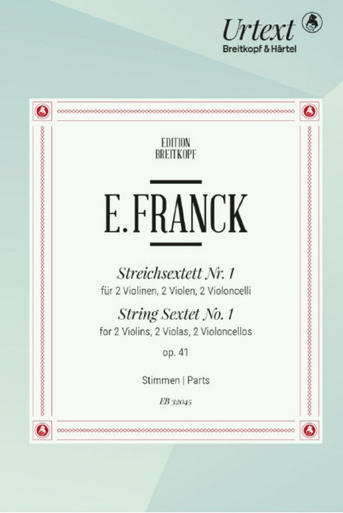 String Sextet No. 1 op. 41. 9790004186459 String Sextet No. 1 op. 41. 9790004186459